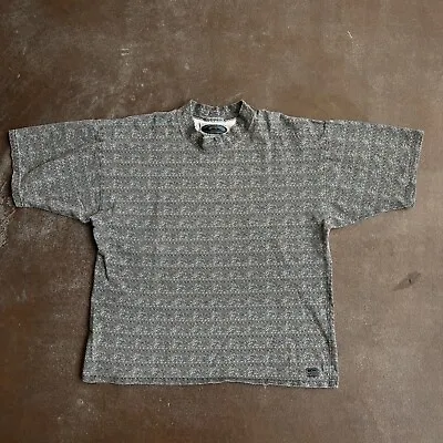 Vintage Quicksilver T-shirt L  Aztec All Over Print Surf Vapor Wave Skate Boxy L • $118