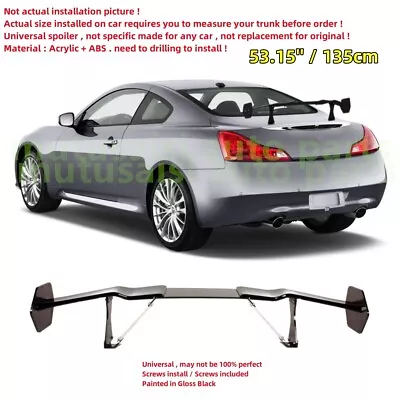 53'' Universal Fits 2003-2013 INFINITI G35 G37 Coupe Trunk Spoiler Wing GT Style • $95.51