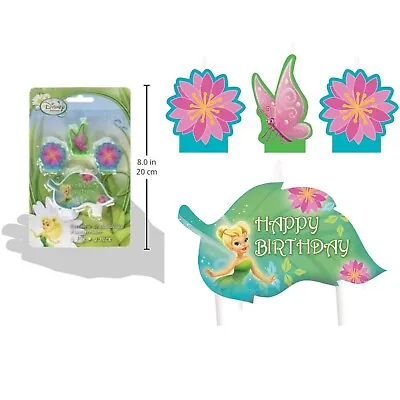 Disney Fairies Tinkerbell Birthday Party Cake Topper Decoration Candles • $7.99