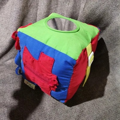 Educational Soft Toy Learning Resource Activity Cube Toy Plush LATITUDE ENFANT • £29.95