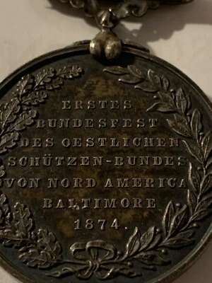 $50 • Buy 1874 Believe German Sterling Silver Medal Stregth