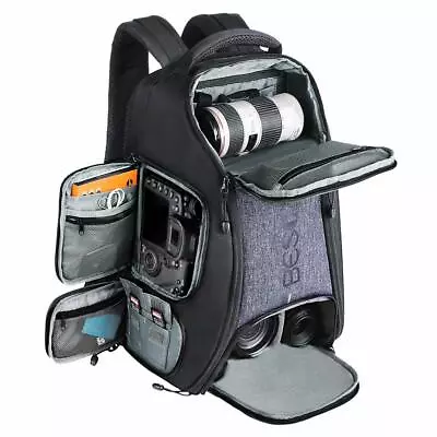 Beschoi Camera Backpack With Rain Cover For Camera Tripod Lens And Accessories • $97.99