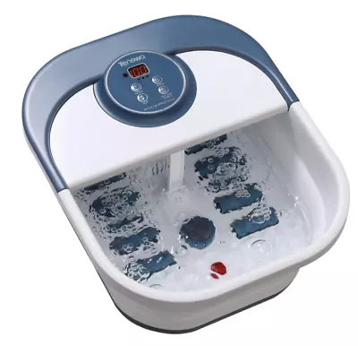 Tenswa Collapsible Foot Spa Bath Massager Heat Bubbles Foot Spa Model Ten-08 • $55.95