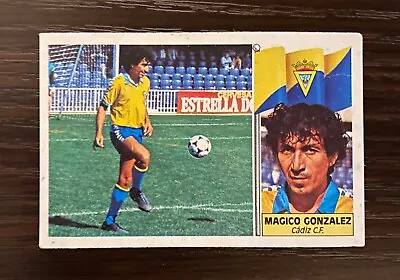 1986/1987 Magico Gonzalez Ediciones Este Removed Card Sticker Cadiz El Salvador • $35