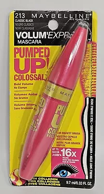 Maybelline Mascara Pumped Up Colossal (volume Express) #213 Classic Black  • $6.98