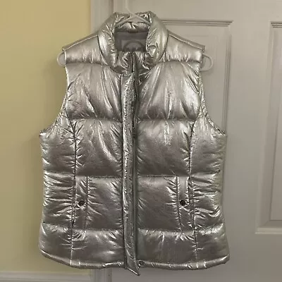 Michael Kors Woman’s Metallic Puffy Vest Large  • $7.86