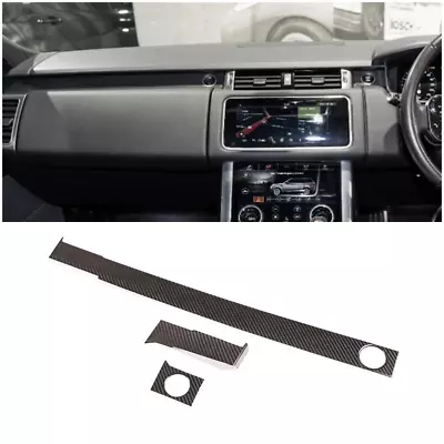 For LR Range Rover Sport 2014-2020 RHD Instrument Trim Strip Carbon Fibre Kit • $186.99