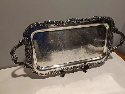 Vintage FB Rogers Silver Co 6377 Silver Plated 25  Serving Platter Tray • $60