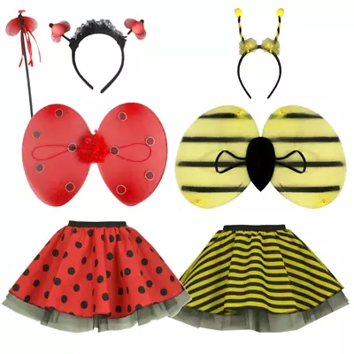 GIRLS WORLD BOOK DAY School Dress Up LADYBIRD JAMES PEACH TUTU SKIRT COSTUME • £10.99