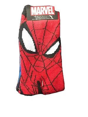 Marvel Comics Spiderman Super Hero Socks 2 Pairs Shoe Size 6-12 • $10.99