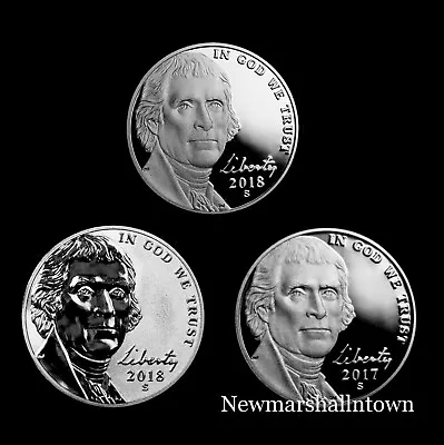2017 2018 S Jefferson Reverse Proof Proofs From Respective Mint Proof Set   • £31.77