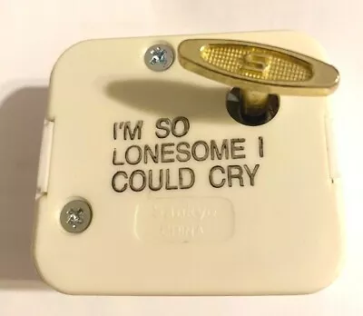 Sankyo Music Box Movements Plays Tune  I'm So Lonesome I Could Cry  Old Stock • $9.99