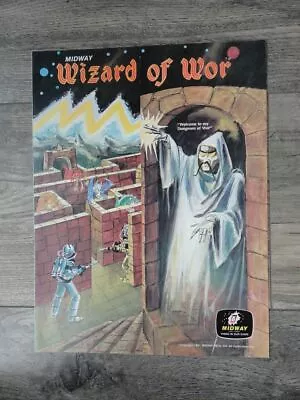 Wizard Of Wor Video Arcade Machine Flyer Original Midway Brochure • $75