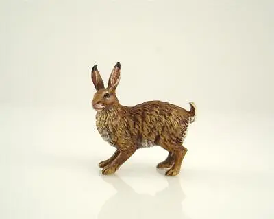 Franz Bergmann Vienna Austria Standing RABBIT Cold Painted Bronze Bergman Hare • $119.99