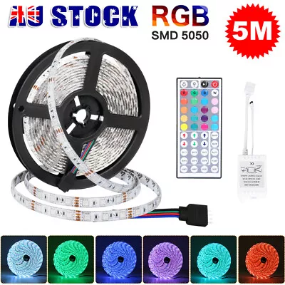 5m LED Strip Lights 12V Waterproof 5050 SMD Cool White 300 LEDs 60led/m Daylight • $18.65