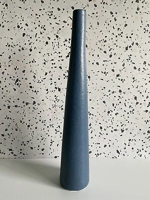Vintage Jaru Mid Century Modern 18” Tall Blue Vase California Pottery Ceramic • $95