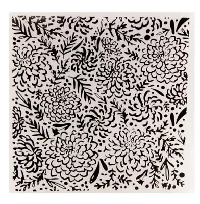 Embossing Folder - 6  X 6  - FLOWERS -  BACKGROUND - Crafting • £4.99