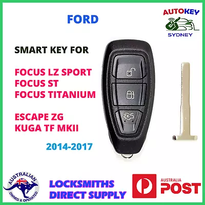 Ford Focus LZ Titanium Escape ZG Smart Key 2014 2015 2016 2017 • $64.11