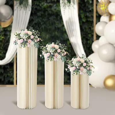 10X Wedding Flower Stand 7.9/23.6/31.5/39.3inch Tall Flower Vase Cardboard Party • £29