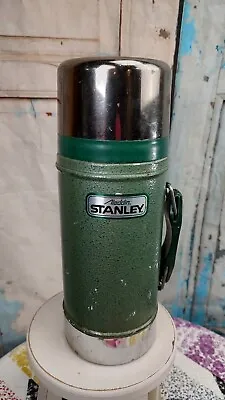 Vintage Aladdin Stanley Thermos Bottle 24oz Wide Mouth A-1350B Green  • $12