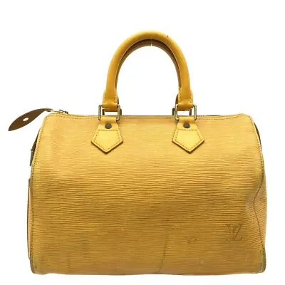 Auth LOUIS VUITTON Speedy 25 M43019 Jaune Epi SP0956 Handbag • $241