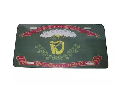 1st Irish Brigade United States Flag License Plate 6 X 12 Inches Aluminum New  • $14.39