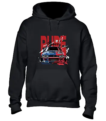 Pure Power Hoody Hoodie Racing Car Supercar Engine Mechanic Design Top • £16.99