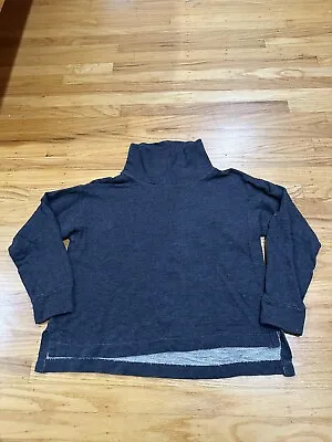 J Crew Sweatshirt Women's Small Pullover Vintage Fleece Cowl Neck 100% Cotton • $9.95