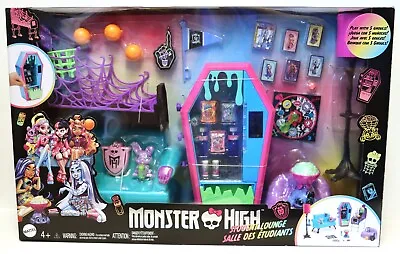 Monster High Student Lounge Playset - Doll House Furniture & Themed Accessories • $49.95