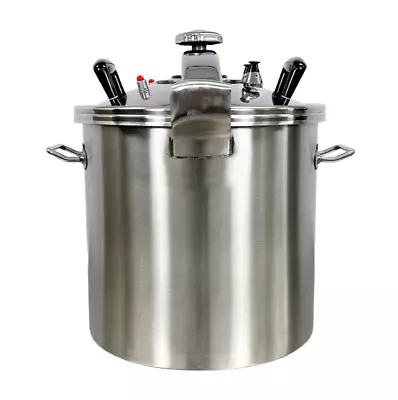 20  W 50 Qt Commercial Pressure Cooker Stainless Steel • $348.50