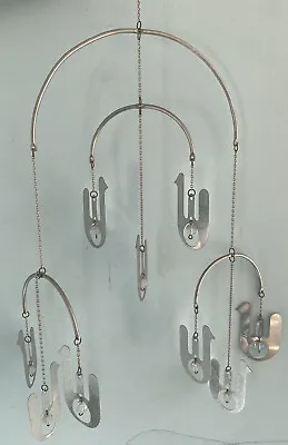 Vintage Aarikka Finland  Hanging Birds Mobile Thin Metal And Beads For Any Room • $52.98