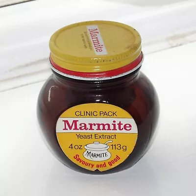 MARMITE 4oz/113g Clinic Pack Jar - ULTRA RARE 1960's/1970's JAR WITH TIN LID • £250