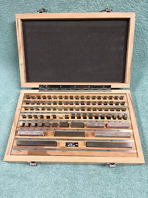 Fowler Rectangular Steel Metric Gage Block Set 53-671-053-0 (86 Of 87 Pieces) • $699