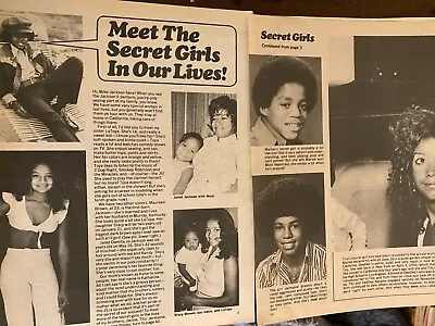 The Jackson Five Michael Jackson Three Page Vintage Clipping • $1.99