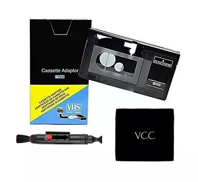 Motorized VHS-C Cassette Adapter + 1 Micro-Fiber + Optic Pen Cleaner C-P7U PV-P1 • $29.99