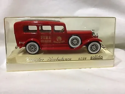 Solido Cadillac Ambulance- Fire Brigade Manhattan #4038-Retro-In Sealed Case  • $14.50