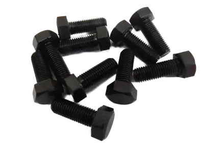 5/16-24 X 7/8  Thick Smooth Headed Hex Head Bolts Black Oxide Lot Of 10  BLK-2 • $9.14