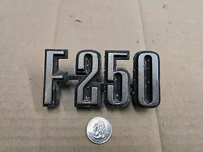 Ford OEM F-250 Metal 4 3/8  Vintage Emblem Badge Logo Nameplate Name Insignia • $19.99