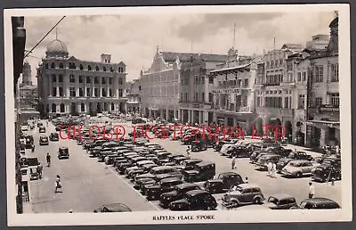 SINGAPORE  - Raffles Place Busy Scene With Cars  Real Photo. • £9.99