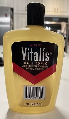 Vitalis Hair Tonic 12 Oz Styling Aid With V7 Healthy Discontinued • $51.17