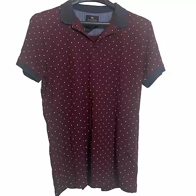 1991 By Cotton On T-Shirt Men’s Size M Burgundy Short Sleeve Polka Dot Mens • $14.99