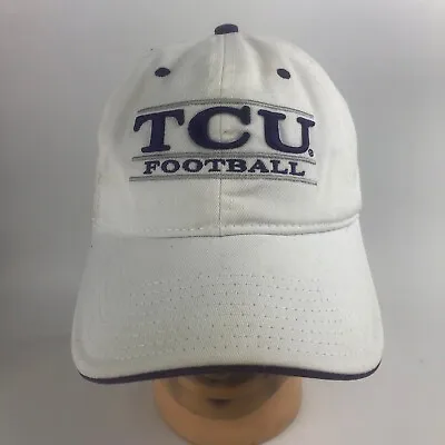 Vintage TCU Horned Frogs Hat Cap Football The Game Snapback White • $19.99