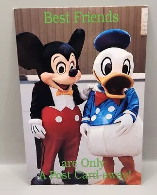 Disney Post Card Mickey & Donald  Best Friends Are Just A Postcard Away • $4.95