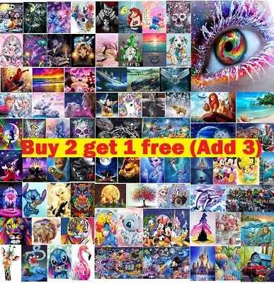 £6.99 • Buy Full Drill 5D Diamond Painting Embroidery Picture Art Cross Stitch DIY Kit