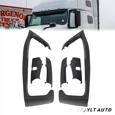 For 2004-2020 Volvo VNL Truck Black Mirror Arm Cover Left And Right Side Pair • $81.99