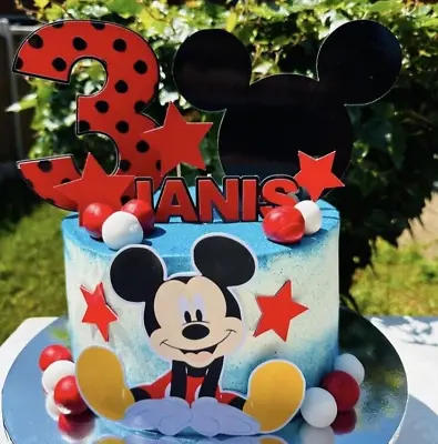 Mickey Mouse Cake DecorationsMickey Mouse Cake Topper Large non-edible • £12