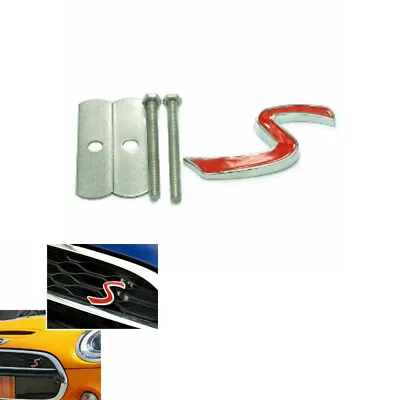 S Logo Badge Front Grille Emblem For Cooper R50 R52 R53 R56 R57 R58 R59 R60 • $7.99