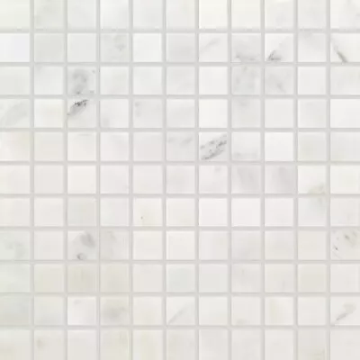 Daltile M19011MS1U Marble Collection - 1  X 1  Square Mosaic Wall - First Snow • $10
