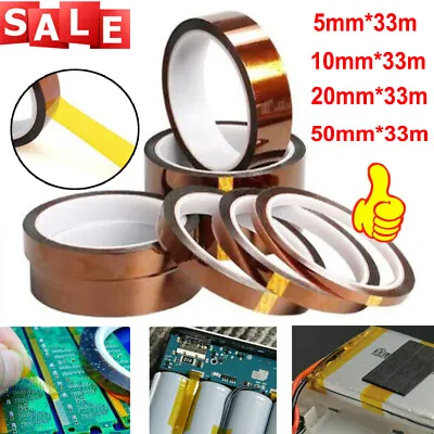 33M Kapton Tape BGA High Temperature Heat Resistant Insulation Polyimide Tape • £3.89