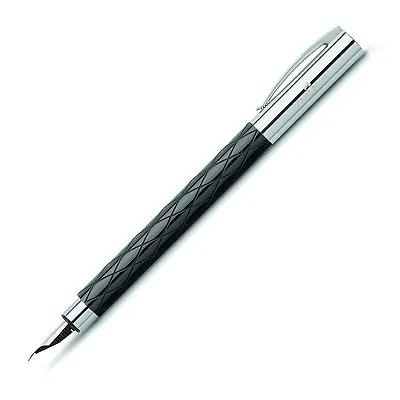 Faber-Castell Ambition Rhombus - Fountain Pen - Fine Point - Black 148921 New • £96.44